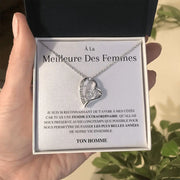 French Love Heart Necklace - Valentine's Day